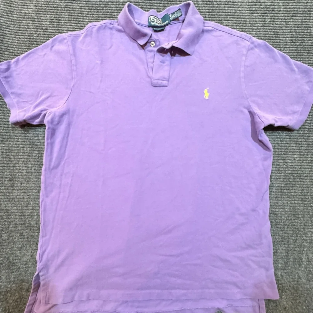 Polo Ralph Lauren Polo Shirt XL Lavender Purple Custom Fit Short Sleeve
